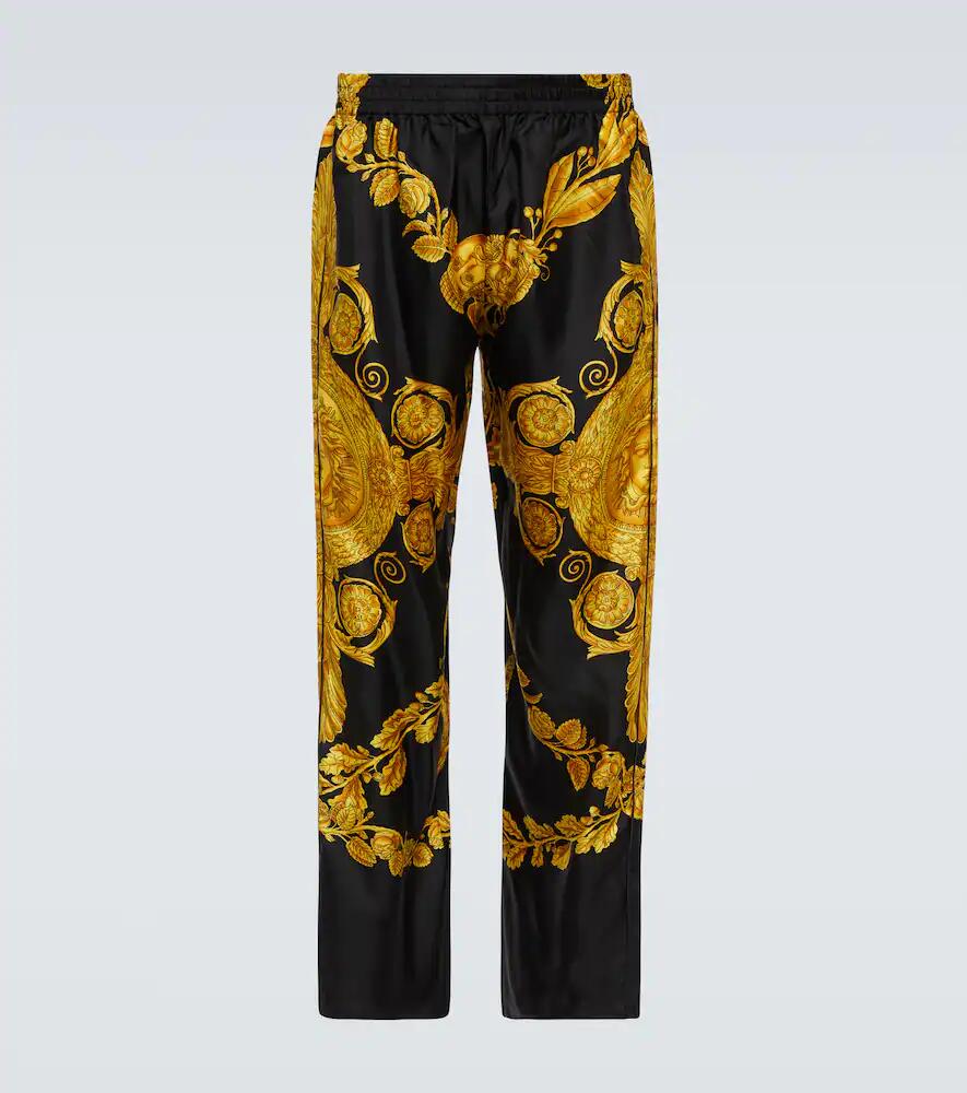 Versace Barocco silk twill pajama bottoms Cover