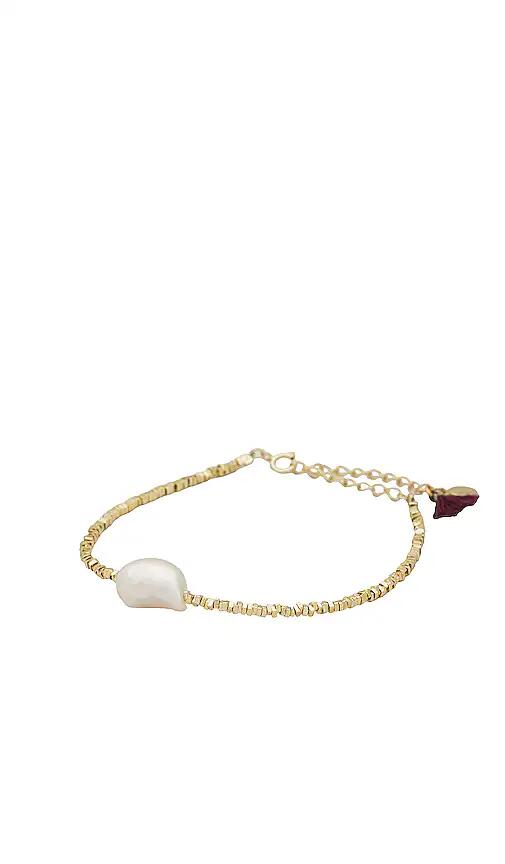 SHASHI Dasha Bracelet in Metallic Gold Cover