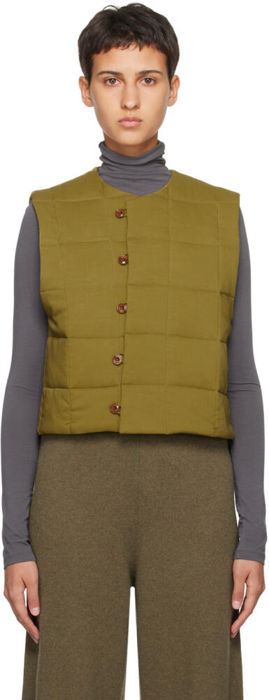 LEMAIRE Khaki Wadded Vest Cover