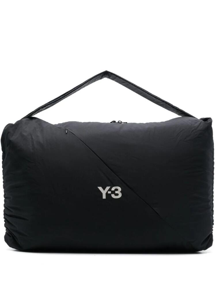 Y-3 logo-print shoulder bag - Black Cover