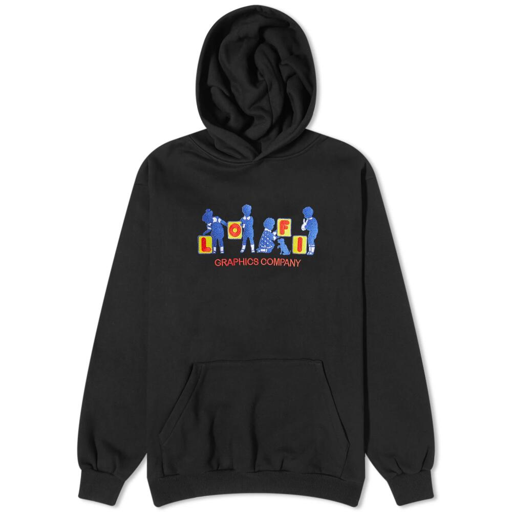 Lo-Fi Men's Blocks Hoodie in Black Cover