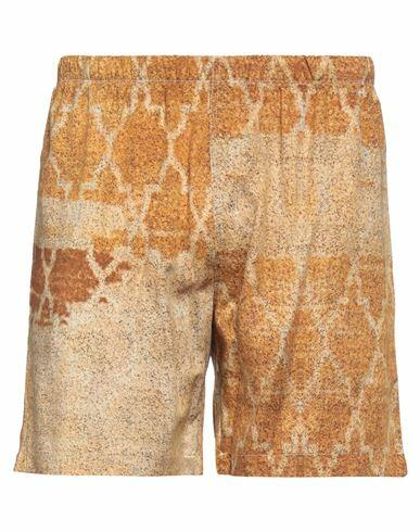 Paura Man Shorts & Bermuda Shorts Ocher Viscose Cover