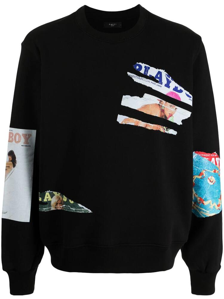 AMIRI Playboy magazine crew neck sweatshirt - Black Cover