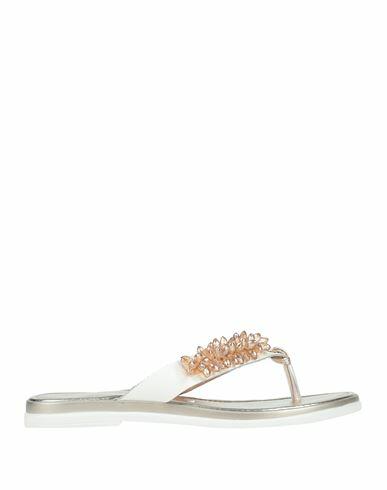 Carlo Pazolini Woman Thong sandal Platinum Soft Leather Cover