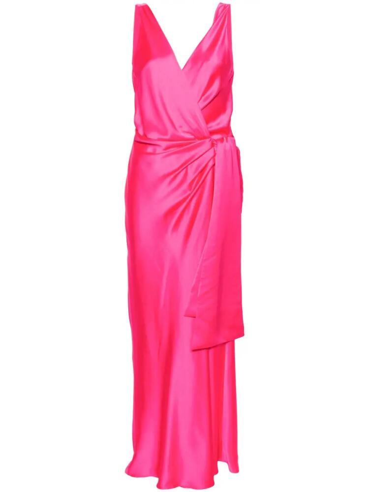 PINKO Elegant Hammered satin gown Cover