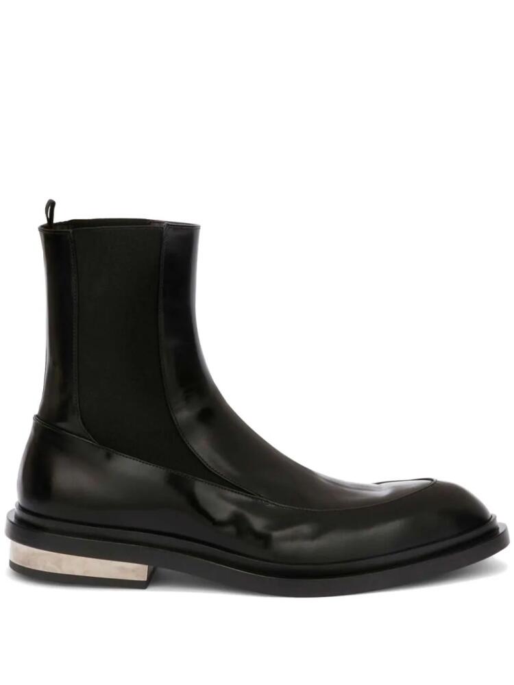 Jil Sander leather Chelsea ankle boots - Black Cover