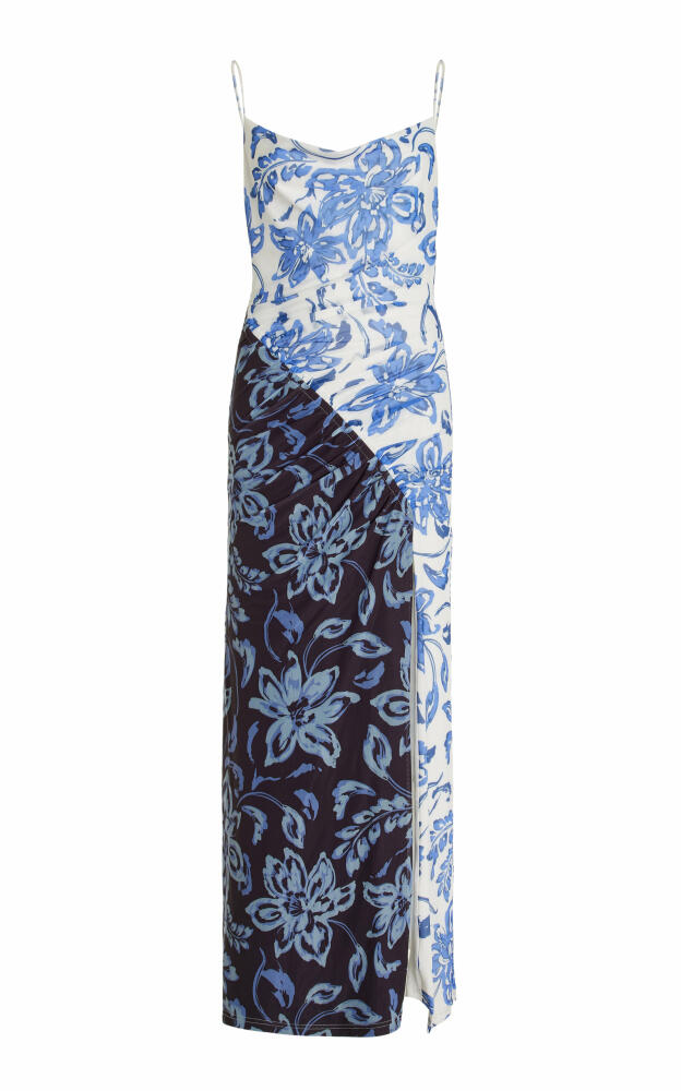 Significant Other - Constance Paneled Floral Crepe Maxi Dress - Blue Cover