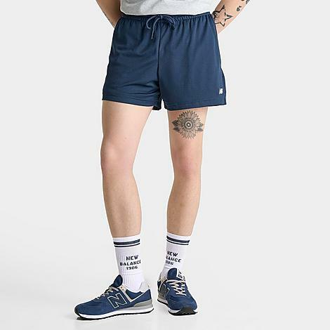 New Balance Men's Sport Essentials 5" Mesh Shorts in Blue/Navy Cover