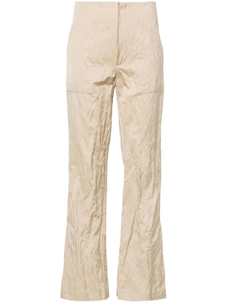 Gauchère creased tapered trousers - Neutrals Cover