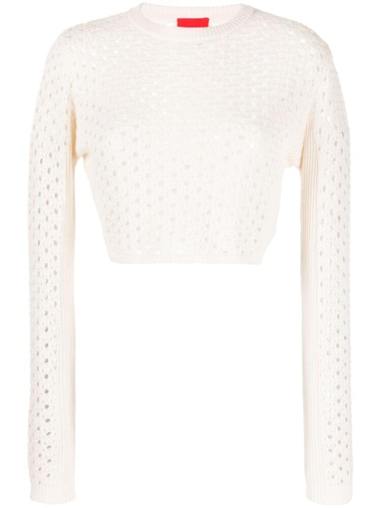 Cashmere In Love Ria crochet-knit jumper - White Cover