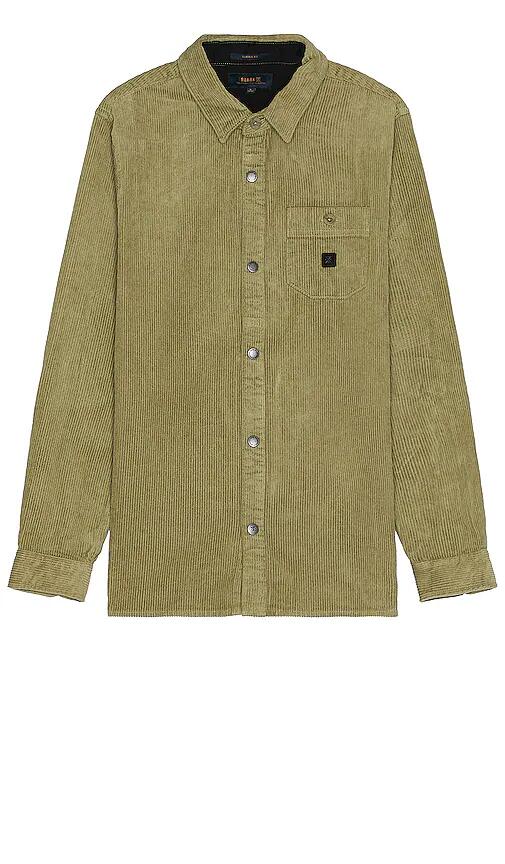 ROARK Nordsman Corduroy Button Down Shirt in Olive Cover