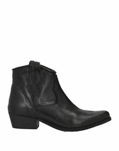 Geneve Woman Ankle boots Black Leather Cover