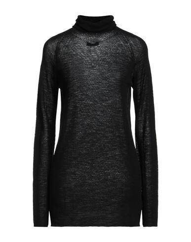 Roberto Collina Woman Turtleneck Black Merino Wool Cover