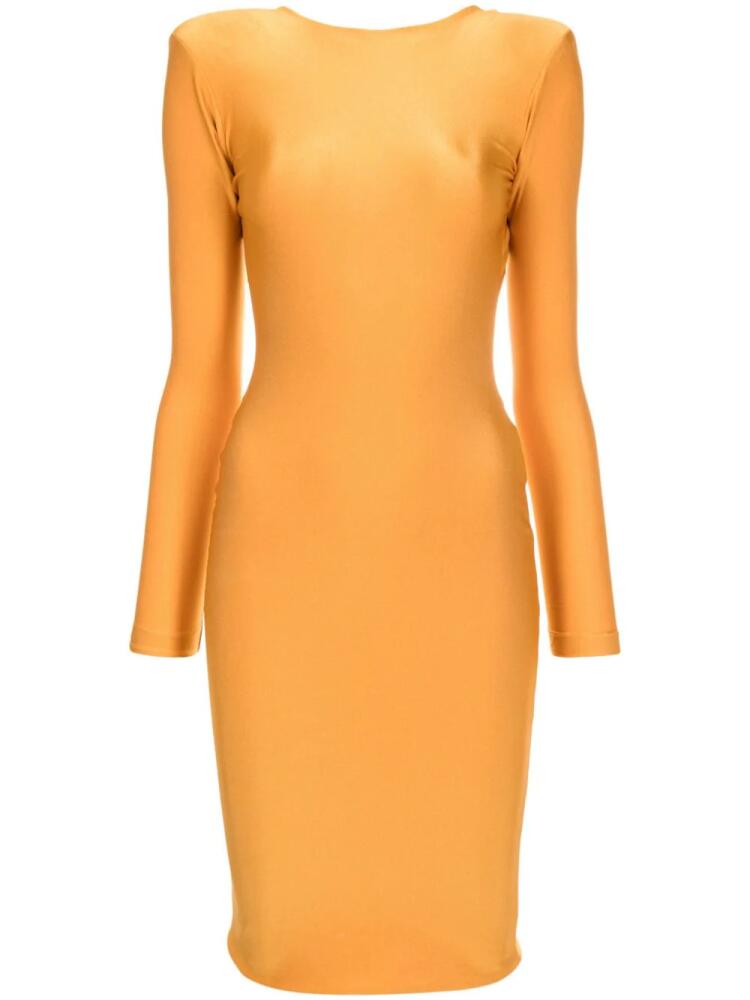 Lethicia Bronstein Gracie V-back bodycon dress - Yellow Cover