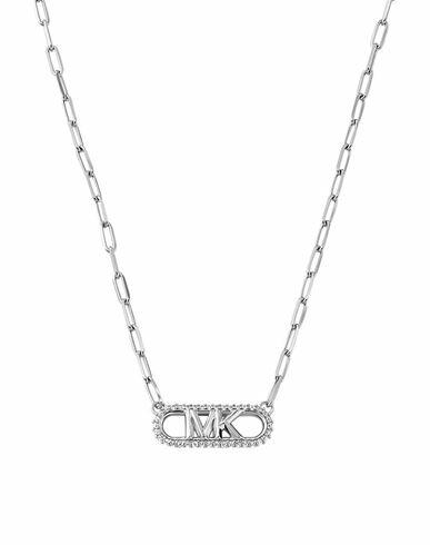 Michael Kors Premium Woman Necklace Silver 925/1000 Silver, Crystal Cover