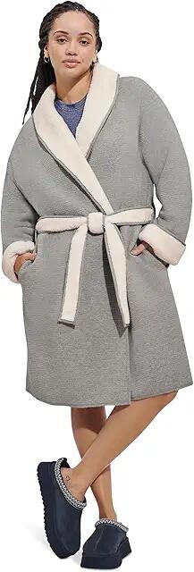 UGG Anabella Reversible Robe (Grey Heather) Women's Pajama Cover