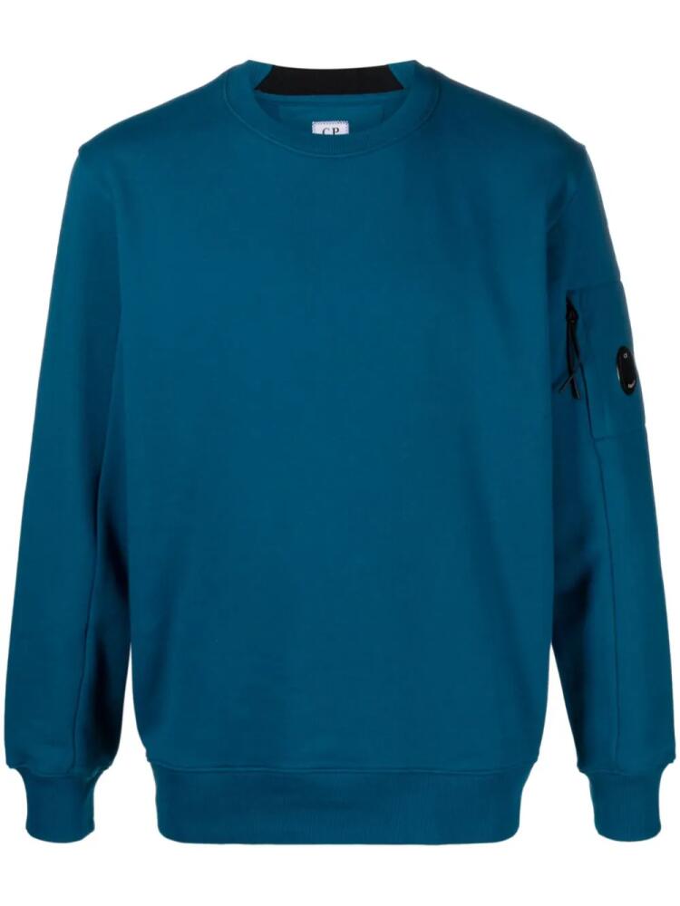 C.P. Company Lens-detailed cotton sweatshirt - Blue Cover