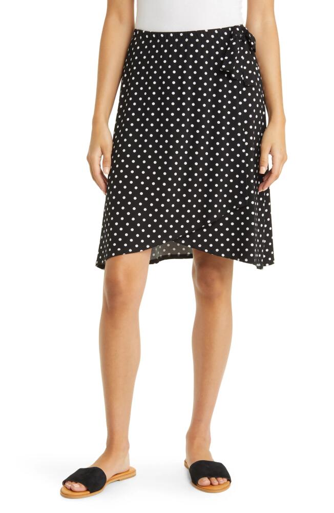 Loveappella Faux Wrap Skirt in Black Cover