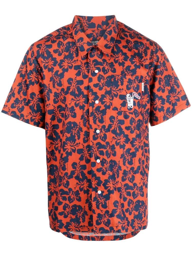 Billionaire Boys Club floral-print short-sleeved shirt - Red Cover