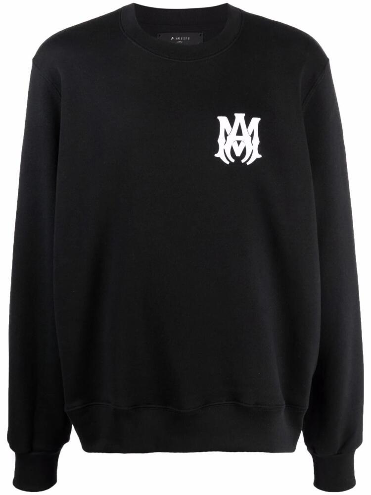 AMIRI logo-print long-sleeve cotton sweatshirt - Black Cover