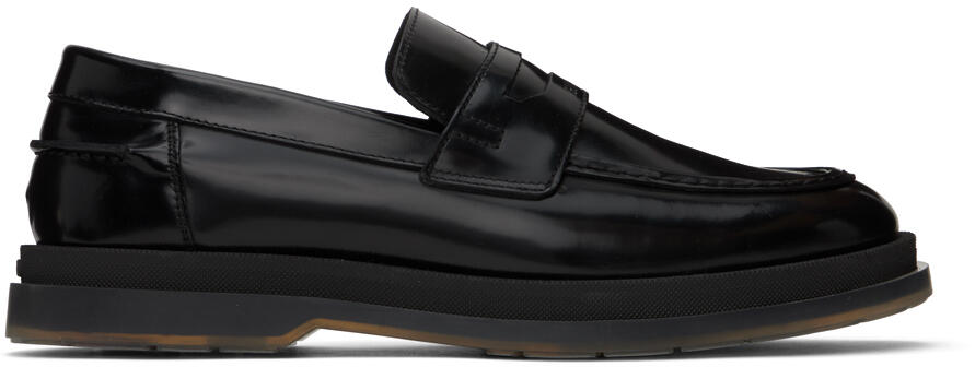 Hugo Black Leather Loafers Cover