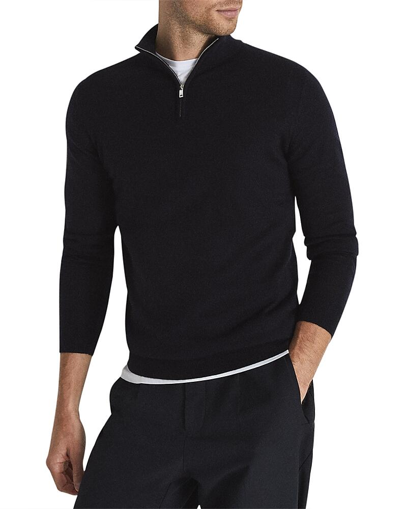 Reiss Blackhall Merino Funnel Neck Half Zip Pullover Cover