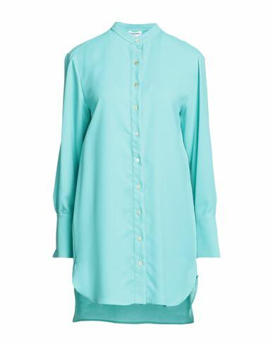 Rue Du Bac Woman Shirt Turquoise Polyester Cover