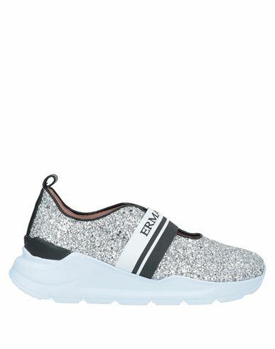 Ermanno Di Ermanno Scervino Woman Sneakers Silver Textile fibers Cover