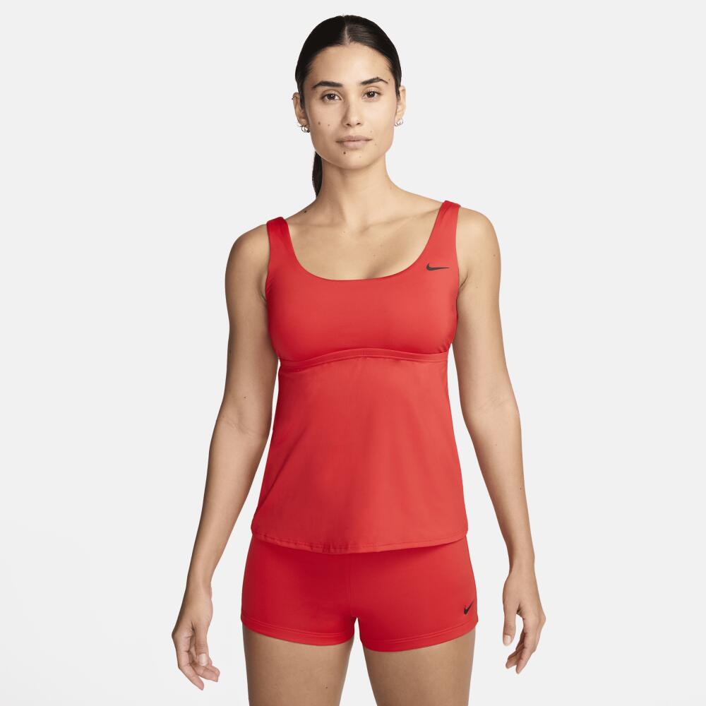 Nike Women's Tankini Swimsuit Top in Red Cover