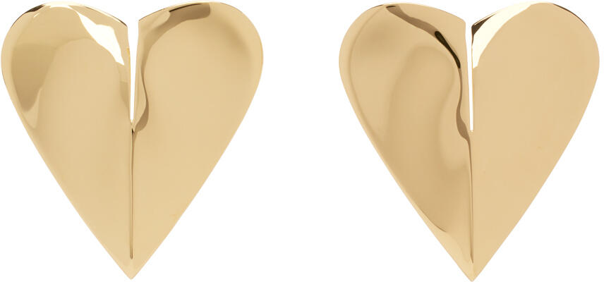 ALAÏA Gold 'Le Cœur Torn' Earrings Cover