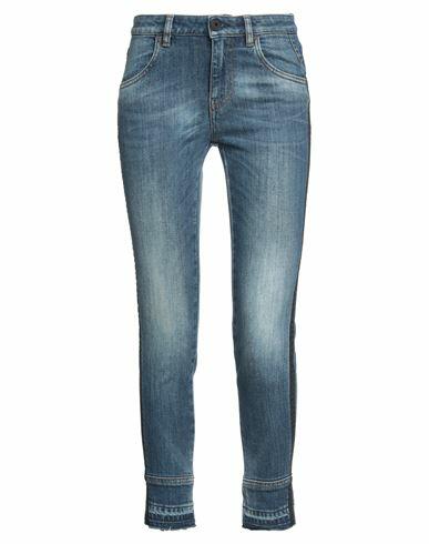 Pence Woman Jeans Blue Cotton, Elastane Cover