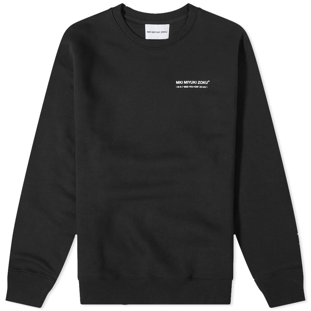 MKI Men's Phonetic Crew Sweat in Black Cover