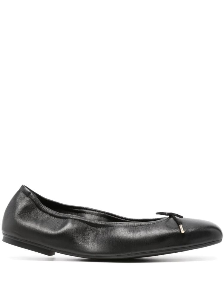 Stuart Weitzman Bardot leather ballerina shoes - Black Cover