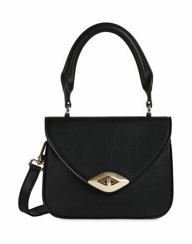 Furla Furla Eye Mini Top Handle Woman Handbag Black Soft Leather Cover