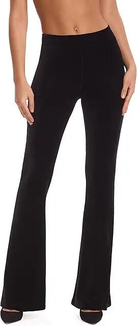 Commando Velvet Flare Leggings SLG80 (Black) Women's Casual Pants Cover