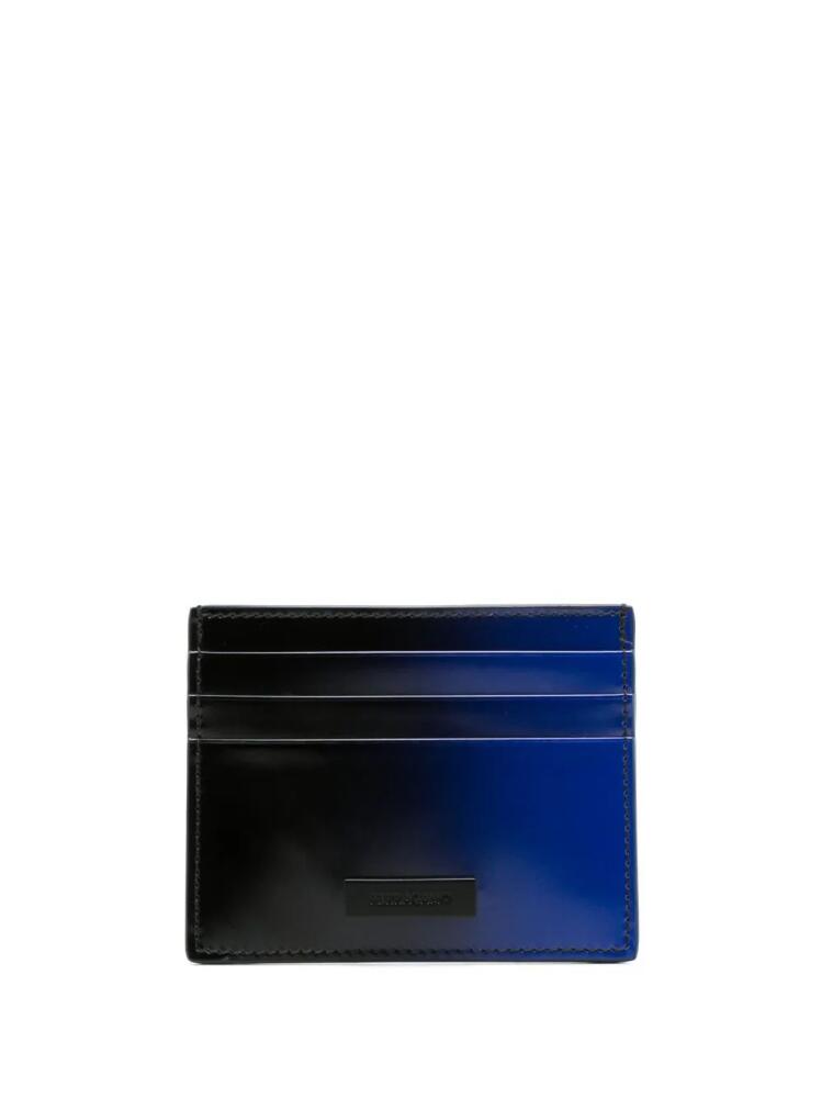 Ferragamo two-tone design leather cardholder - Blue Cover