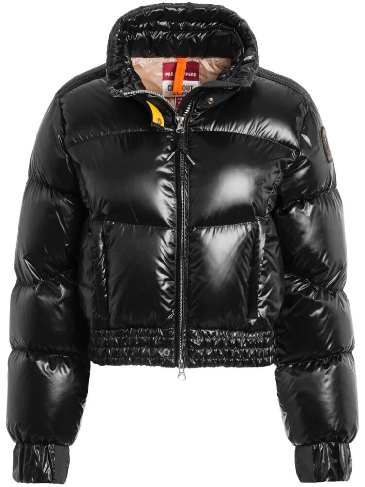 Parajumpers logo-patch puffer jacket - Black Cover