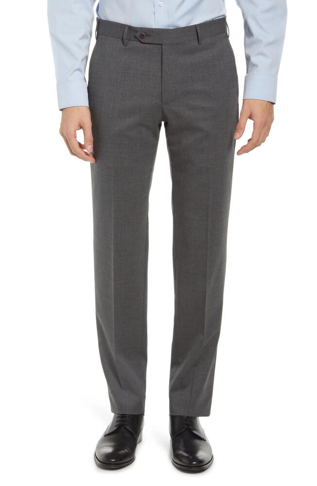 Zanella Parker Stretch Wool Trousers in Mid Grey Cover