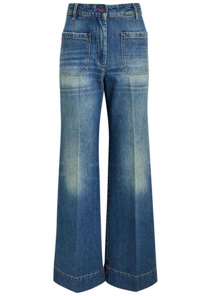 Victoria Beckham Alina Wide-leg Jeans - Indigo Cover