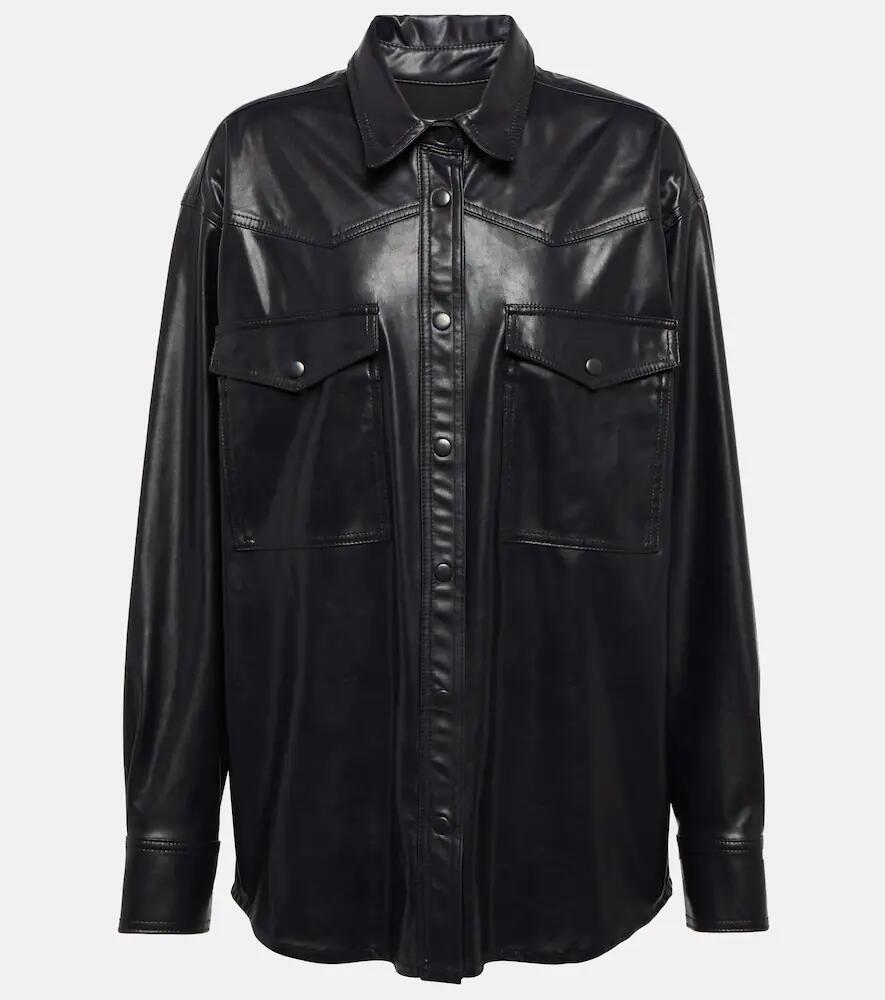 Marant Etoile Bernyga faux leather shirt Cover