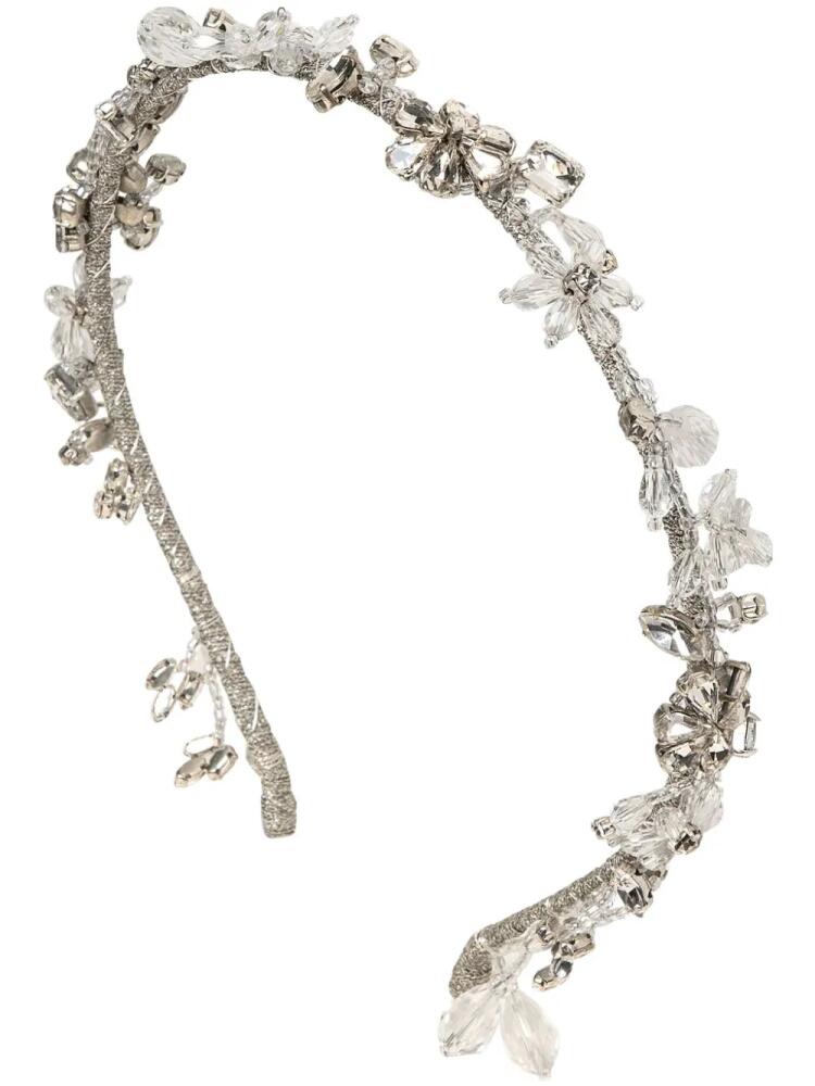 Jennifer Behr Susan Vine crystal-embellished headband - Silver Cover