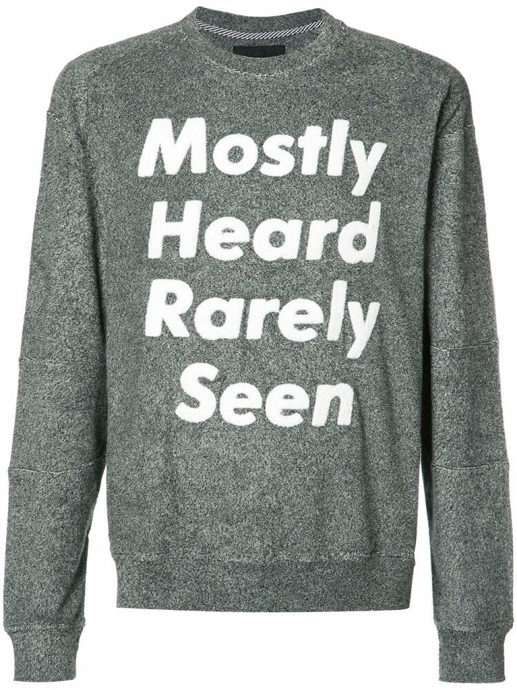 Mostly Heard Rarely Seen logo print sweatshirt - Grey Cover