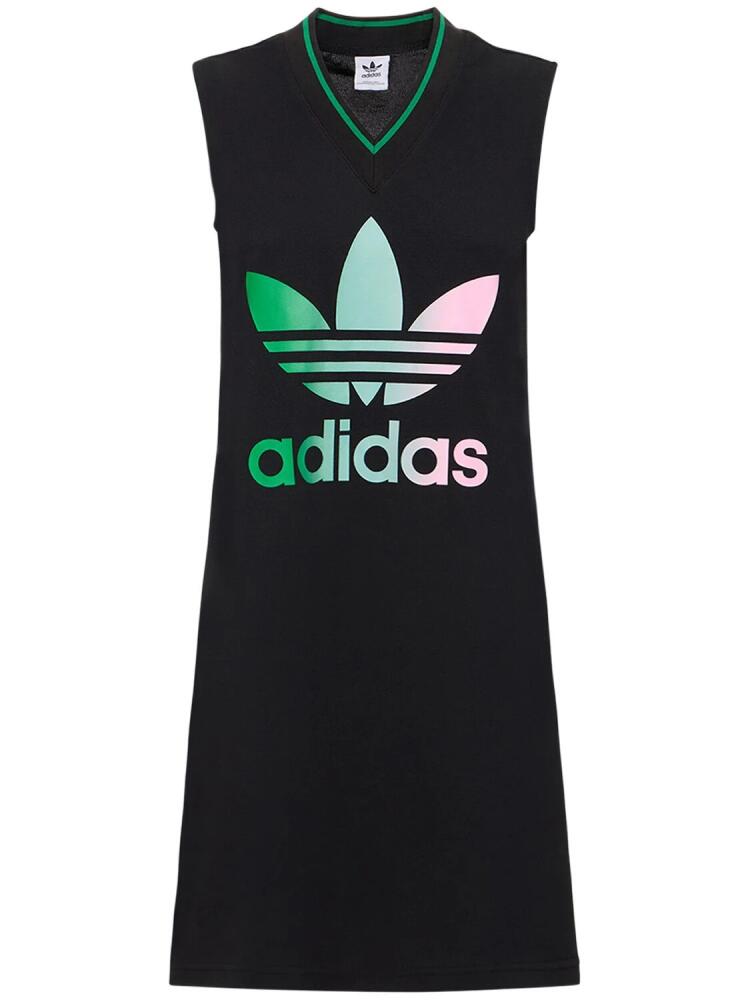 ADIDAS ORIGINALS Logo Print V-neck Dress Cover