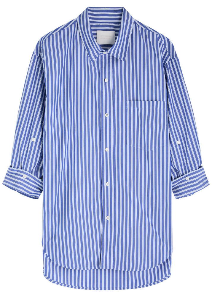 Citizens OF Humanity Kayla Striped Cotton Shirt - Blue Cover