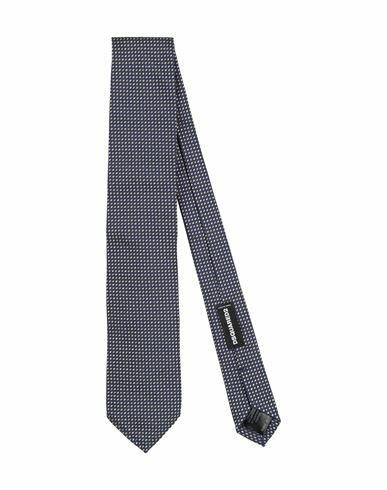 Dsquared2 Man Ties & bow ties Midnight blue Silk, Cotton Cover