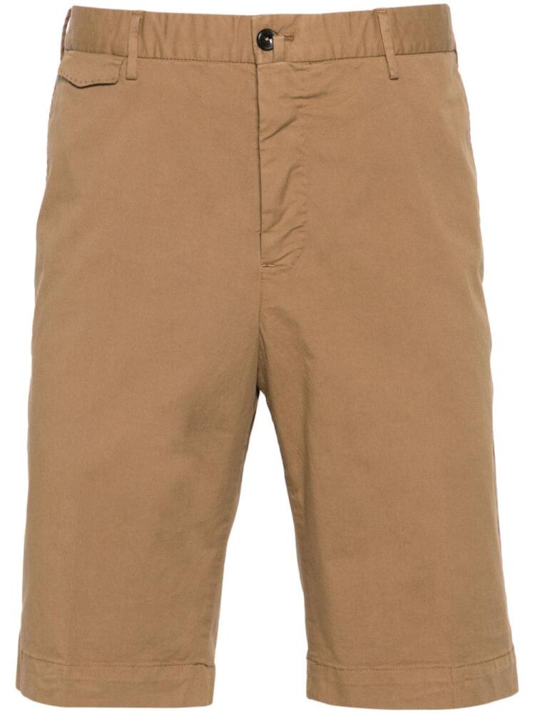 PT Torino slim-leg cotton chino shorts - Brown Cover