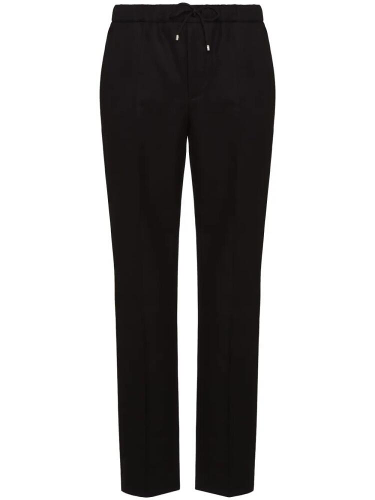 Valentino Garavani drawstring-waist cotton track pants - Black Cover