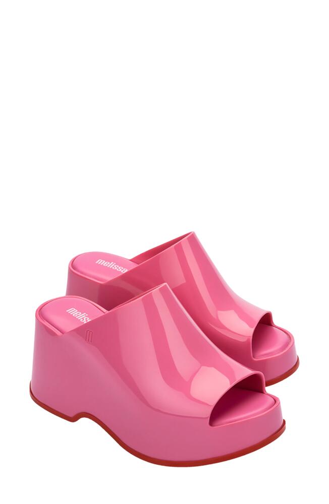 Melissa Patty Platform Slide Sandal in Pink/Red Cover