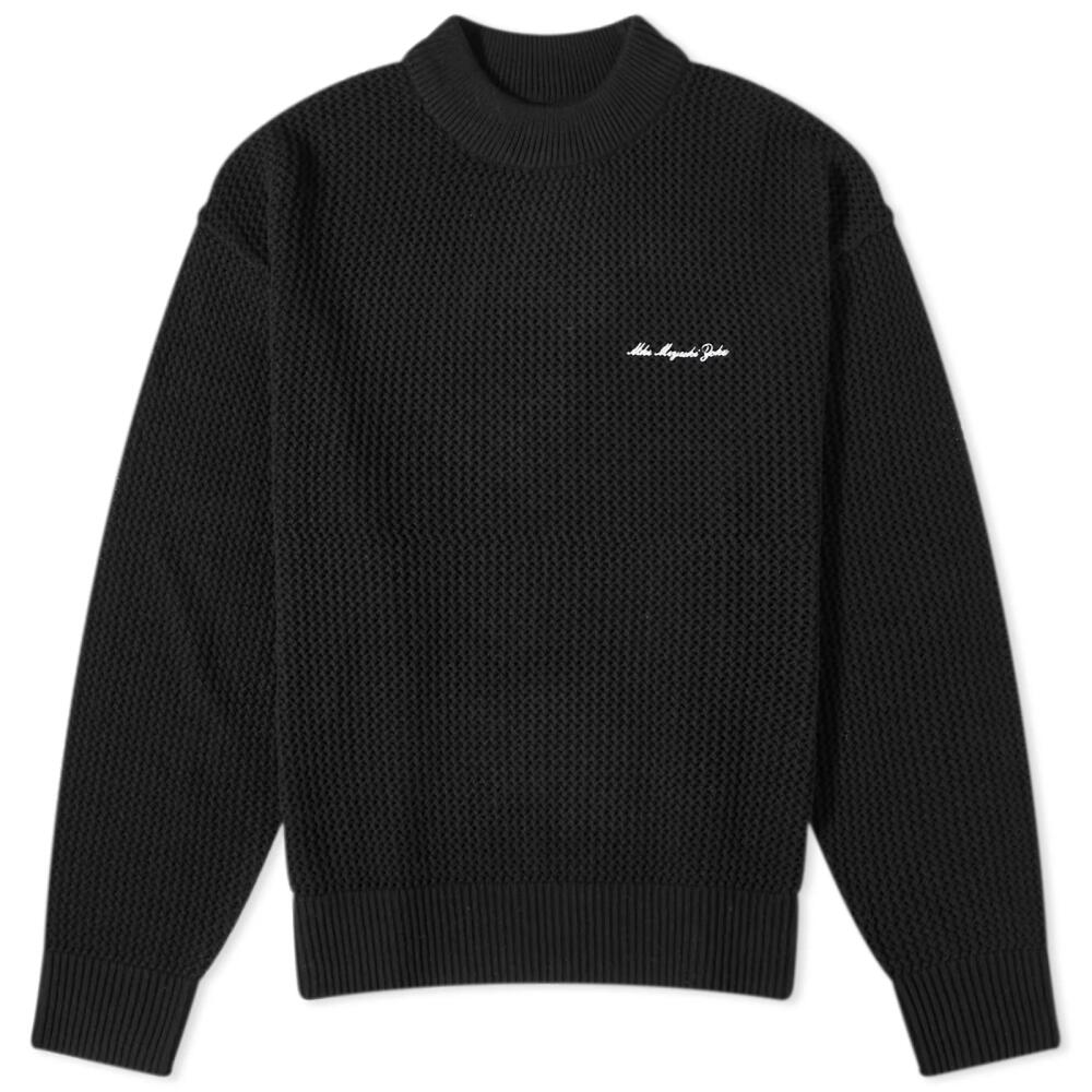 MKI Men's Loose Gauge Knit Jumper in Black Cover