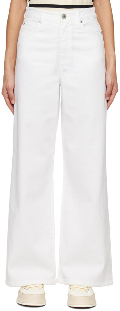 Weekend Max Mara White Medina Jeans Cover